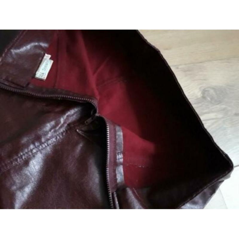 Leren rok bordeaux 36