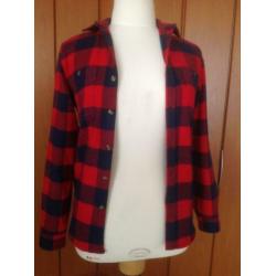 Superleuke rood blouse met lange mouw Cedar Wood State. Maat
