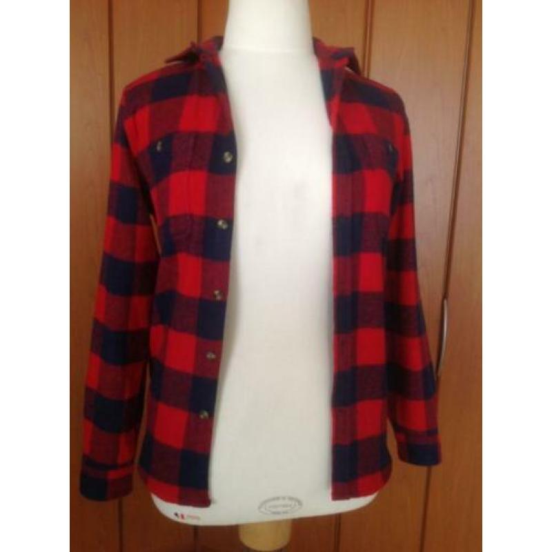 Superleuke rood blouse met lange mouw Cedar Wood State. Maat