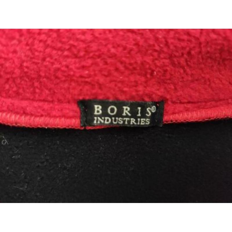 Boris Industries fleece jasje dieprood