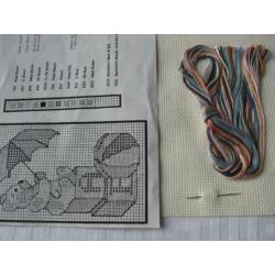 2 borduurpakketjes zie foto's nieuw