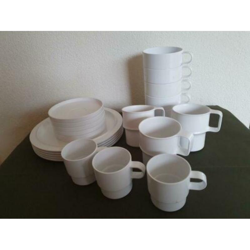 Mepal kunstof servies wit
