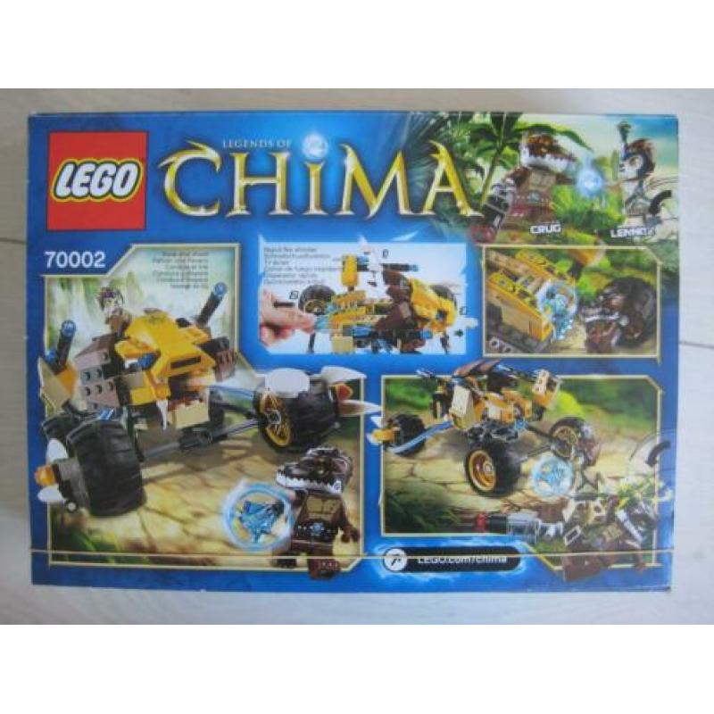Set lego Chima nr 70002 doos, boekje, ongebruikt stickervel