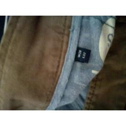 Slim fit maat 44. Donkerbl blazer overhemd beige broek