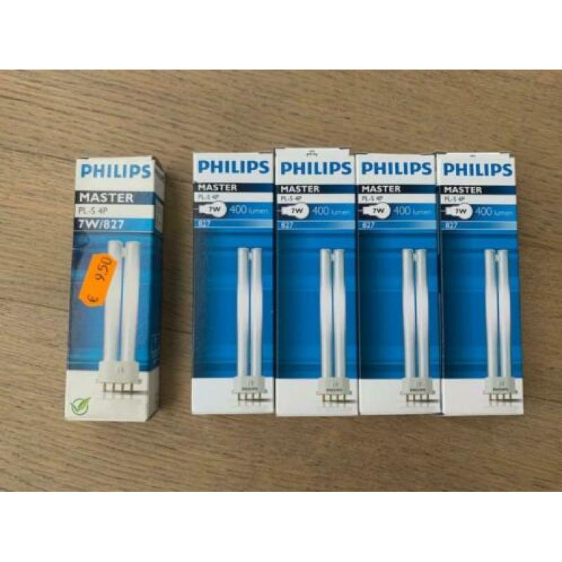 Philips PL-S 7W 827 4P (MASTER)  | NIEUW | 5 st.