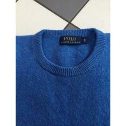 Ralph lauren wol wollen pullover trui gebreid s blauw