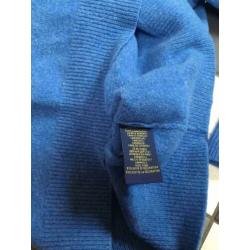 Ralph lauren wol wollen pullover trui gebreid s blauw