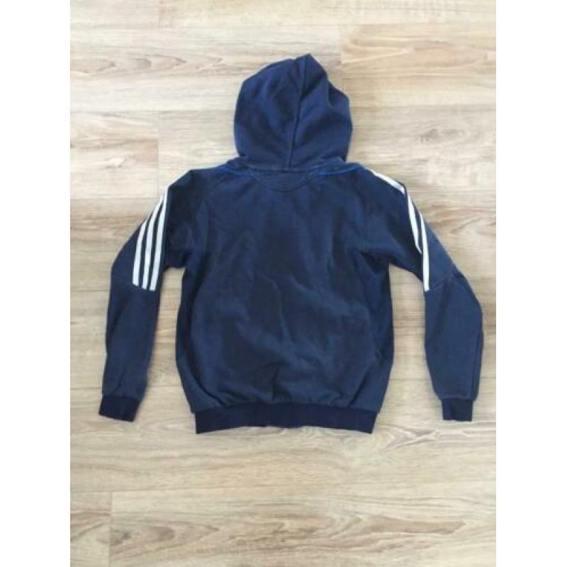 Adidas ClimaLite hoodie donkerblauw 152