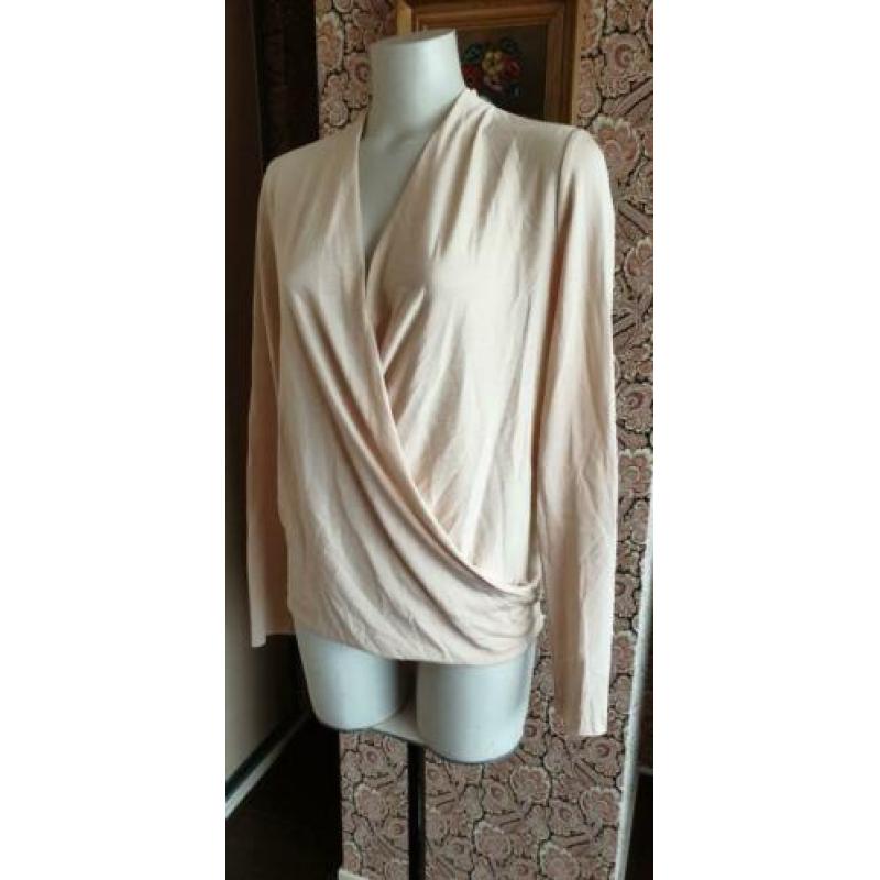 ZGAN gave beige / roze AMERICAN VINTAGE top mt S 36, topje