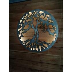Prachtige grote Levensboom, metalen wanddecoratie