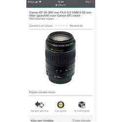 Canon EOS 1100D body zwart 2 extra lenzen + tas