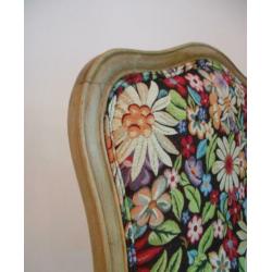 Queen Ann fauteuil met bijpassende hocker