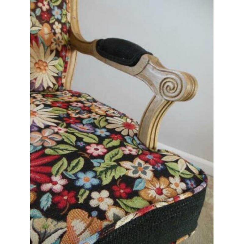 Queen Ann fauteuil met bijpassende hocker