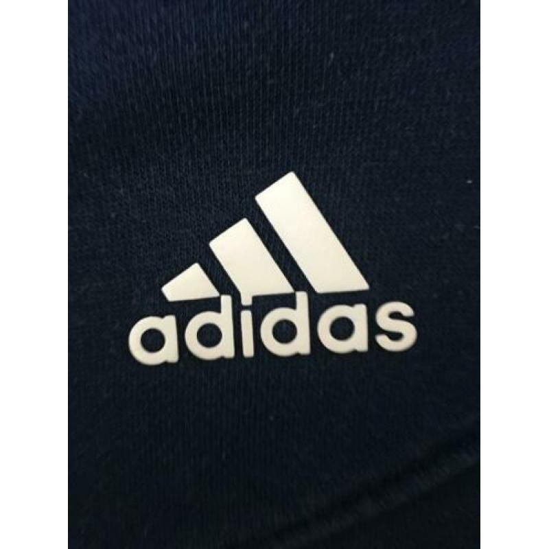 Adidas ClimaLite hoodie donkerblauw 152