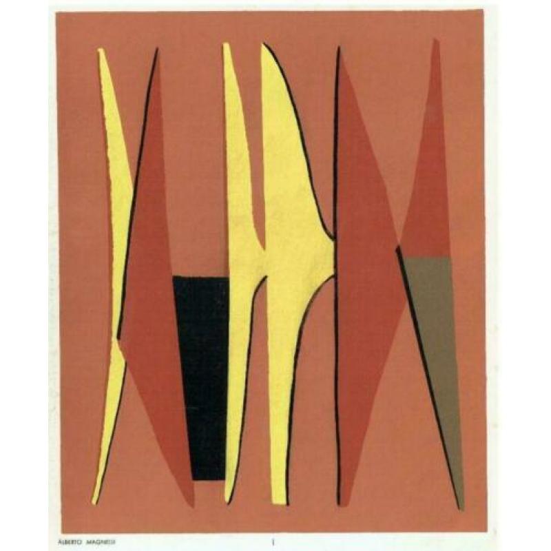 Alberto Magnelli pochoir color 1952