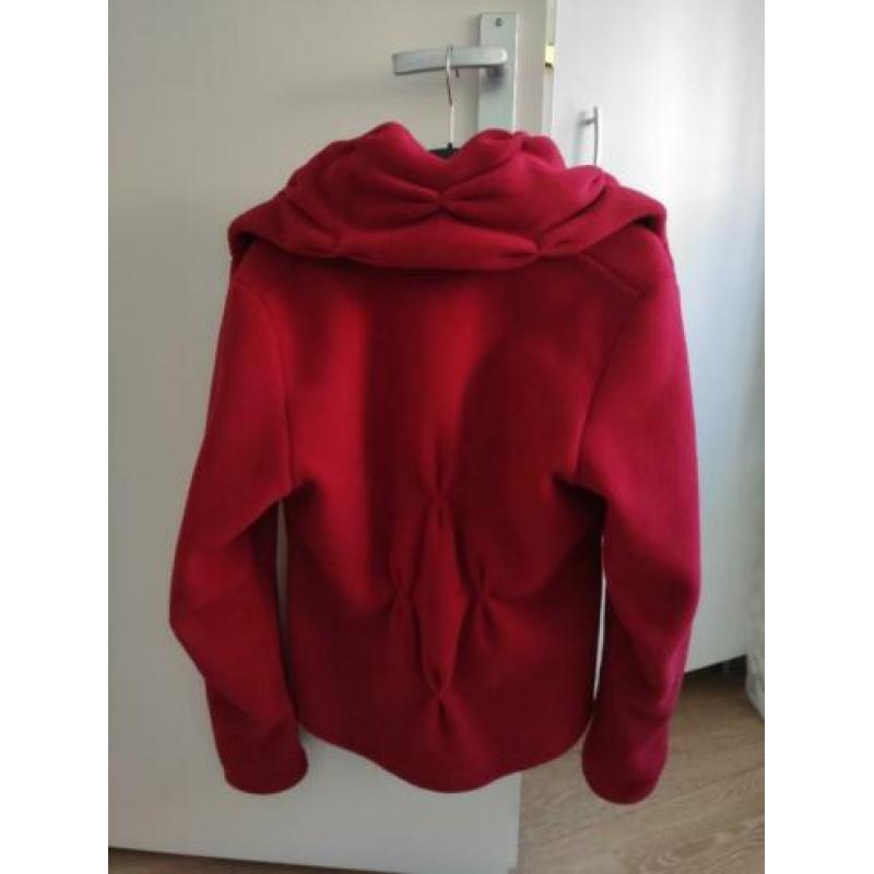 Boris Industries fleece jasje dieprood