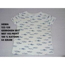 Maat 122 - diverse korte mouw tshirts