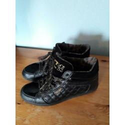 Cruyff super gave zwarte/gouden hoge sneakers maat 40