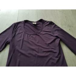 MISS ETAM paarse top gladde stof maat L (PB014)