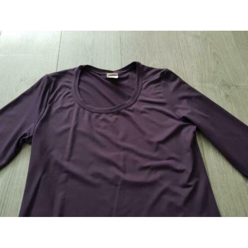 MISS ETAM paarse top gladde stof maat L (PB014)