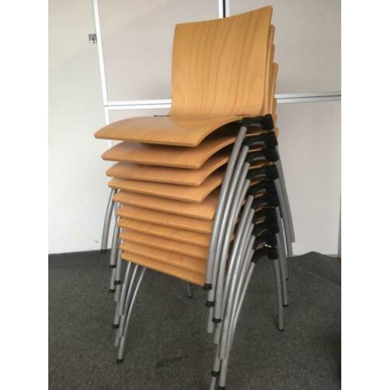 100x Stapelstoelen Eromes Partij Stapelbare Stoelen