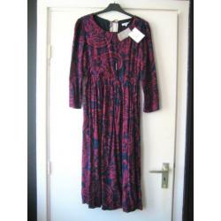Leuke halflange jurk van Suncoo met paisley print, maat S