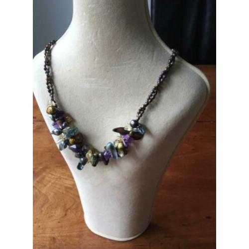 Choker collier van zoetwater parels
