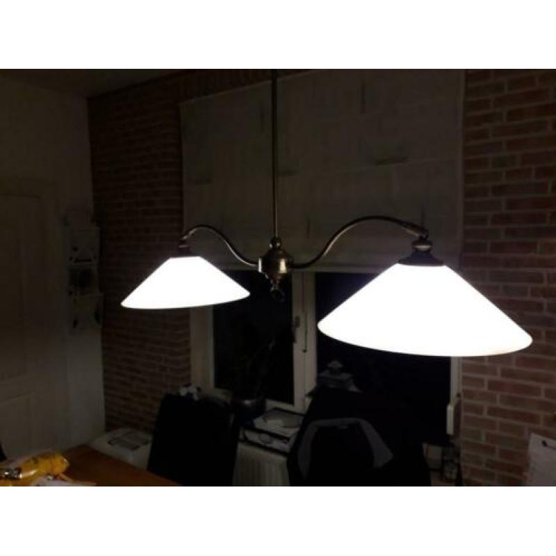 Hanglamp met een bijpassende schemerlamp