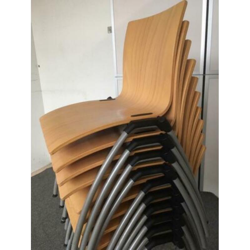 100x Stapelstoelen Eromes Partij Stapelbare Stoelen