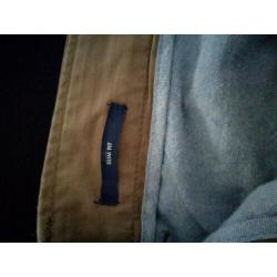 Slim fit maat 44. Donkerbl blazer overhemd beige broek