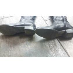 Dames laars zwart leder manfield ZGAN