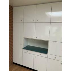 Wandkast ca 300 cm x 245 cm uit de jaren 70 vintage - retro