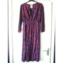 Leuke halflange jurk van Suncoo met paisley print, maat S