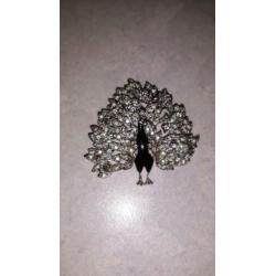 Mooie broche - pauw