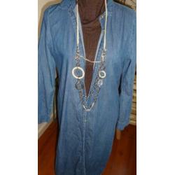 lange spijkerblouse blouse maat 40