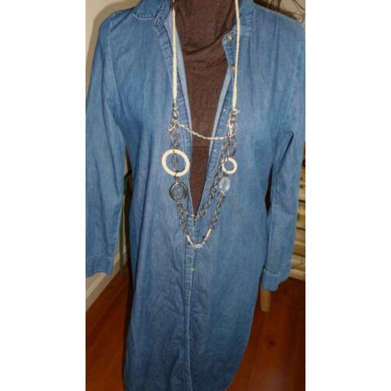 lange spijkerblouse blouse maat 40