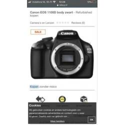 Canon EOS 1100D body zwart 2 extra lenzen + tas