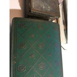 3 nostalgische blikken doosje deksel antiek curiosa brocante