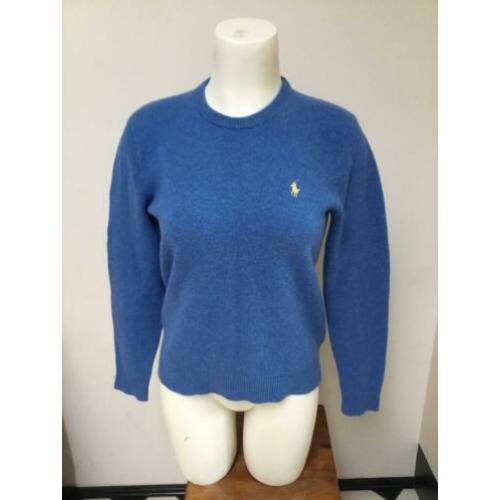 Ralph lauren wol wollen pullover trui gebreid s blauw