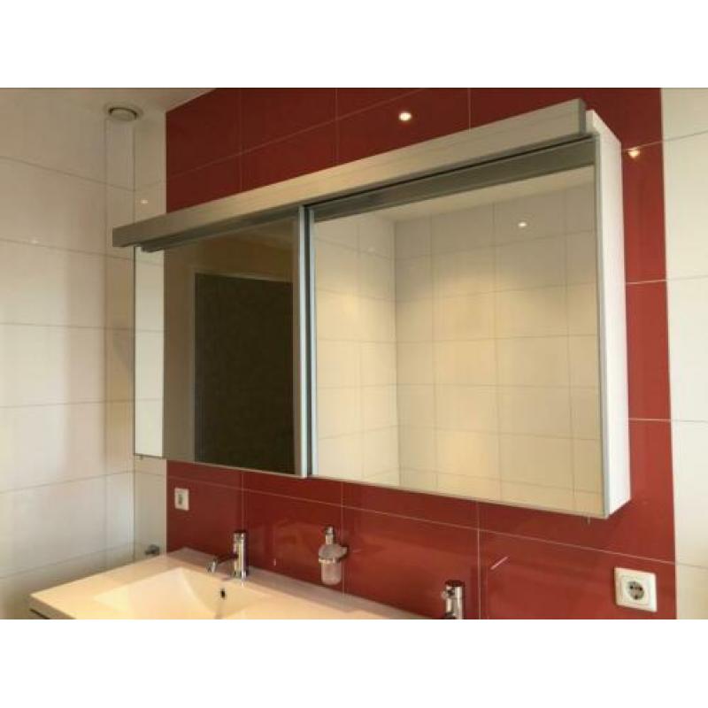 Detremmerie badkamermeubel wit met bijpassende spiegelkast