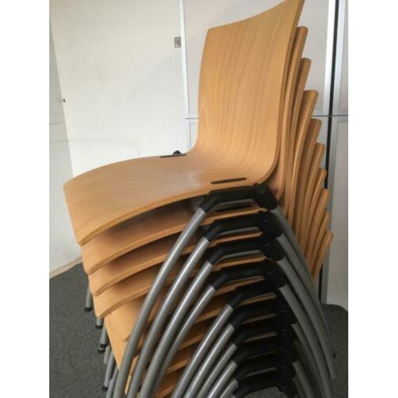 100x Stapelstoelen Eromes Partij Stapelbare Stoelen