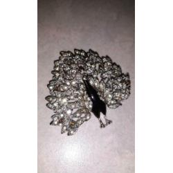 Mooie broche - pauw