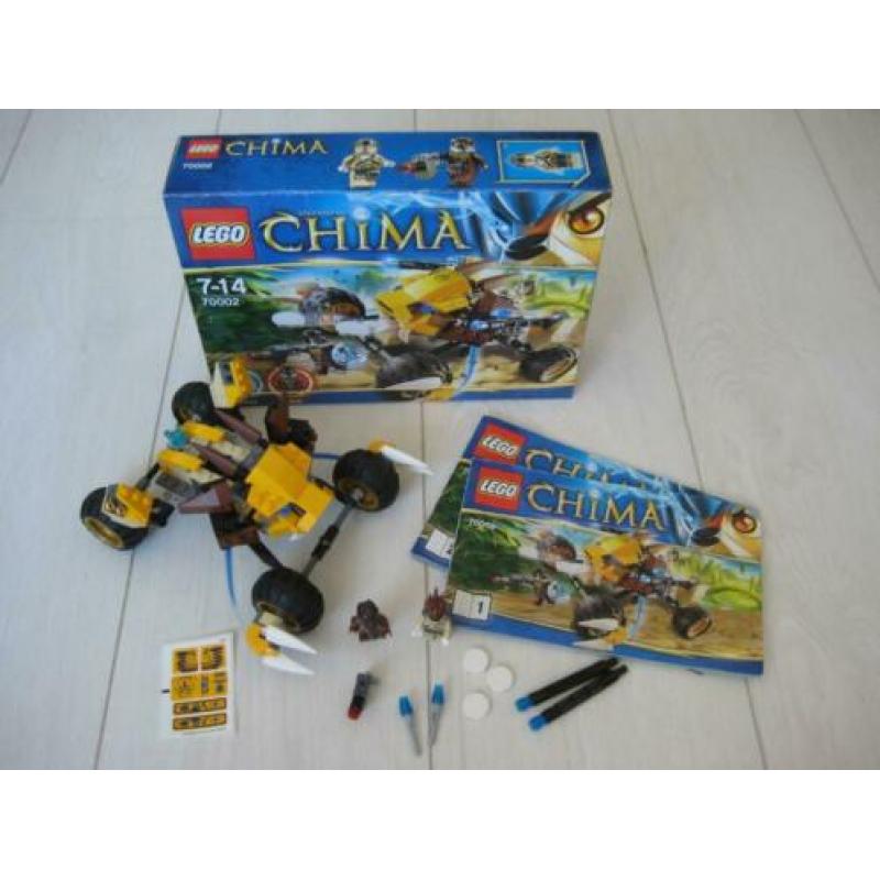 Set lego Chima nr 70002 doos, boekje, ongebruikt stickervel