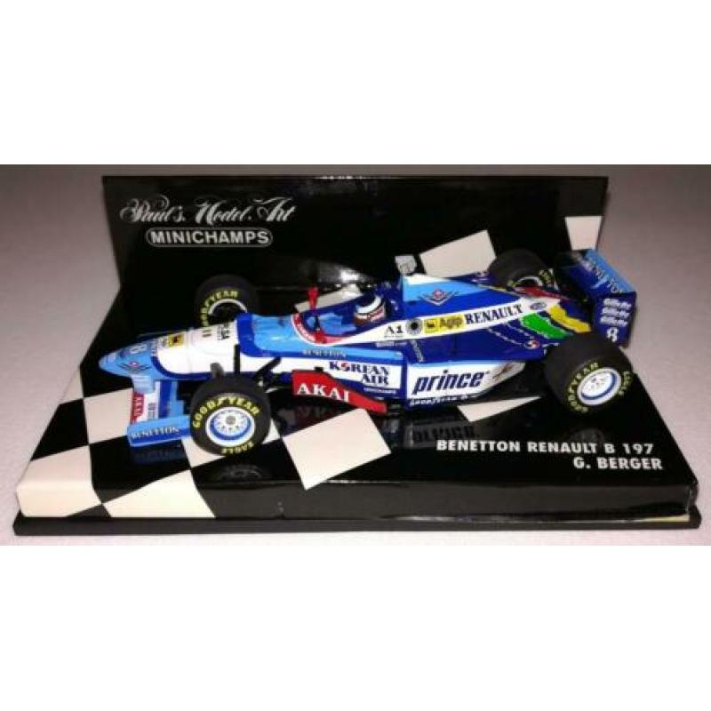 Minichamps F1 Benetton Renault B197 1997 Gerhard Berger 1/43