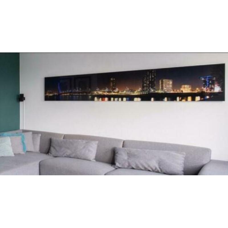 Panorama foto Rotterdam 250 x 45,5 dibond plexiglas