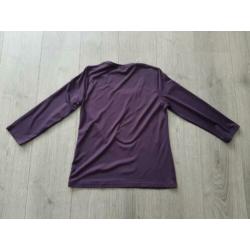 MISS ETAM paarse top gladde stof maat L (PB014)