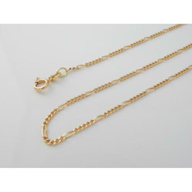 14 karaat Gouden Ketting Valkoog-Gourmetschakel 55 cm
