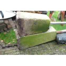 waslijn, carportpalen, buizen met betonvoet