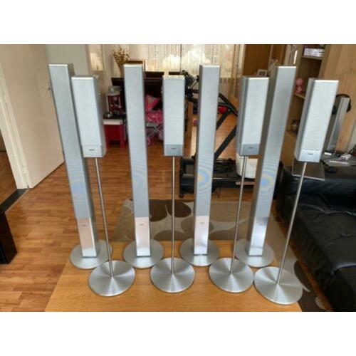 Loewe aluminium speakers set per stuk 12kilo bijna nieuw