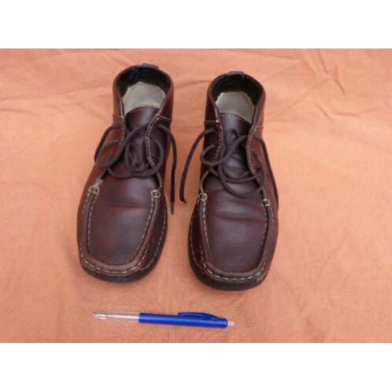 Wolky 6285 bruin oiled leer maat 40 halfhoge veterschoenen r